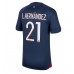 Günstige Paris Saint-Germain Lucas Hernandez #21 Heim Fussballtrikot 2023-24 Kurzarm